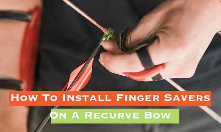To install finger savers on a recurve bow: 1. Slide the savers onto the bowstring. 2. Position them evenly. 3. Ensure they're snugly fitted. 4. Adjust as needed for comfort. Enjoy a cushioned grip, reduced finger strain, and improved accuracy. Elevate your archery game effortlessly!