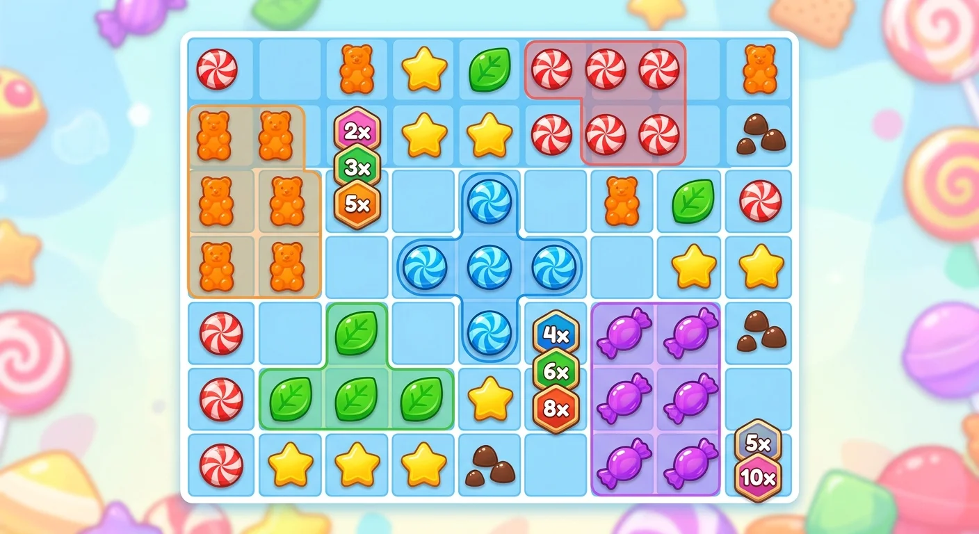 Sugar Rush: caramelos, cascadas y multiplicadores para peruanos mid image