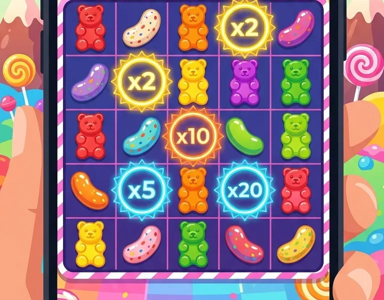 Sugar Rush: caramelos, cascadas y multiplicadores para peruanos